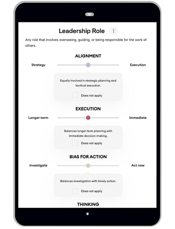 PropulsionAI’s recruitment dashboard on a tablet, offering SHRM members more effective tools than traditional templates for job descriptions and role management.